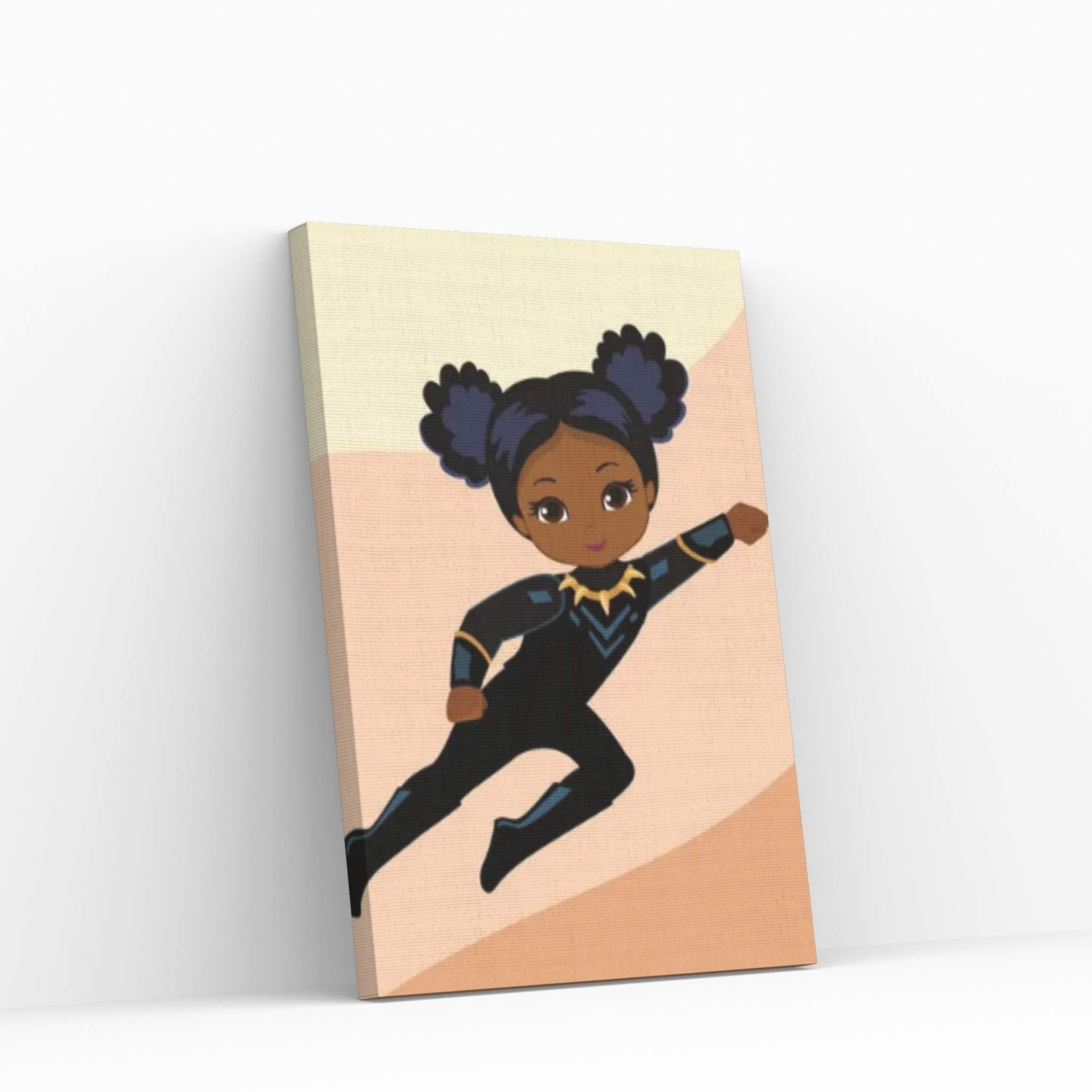 Black Panther Baby Canvas Wall Art - Y Canvas