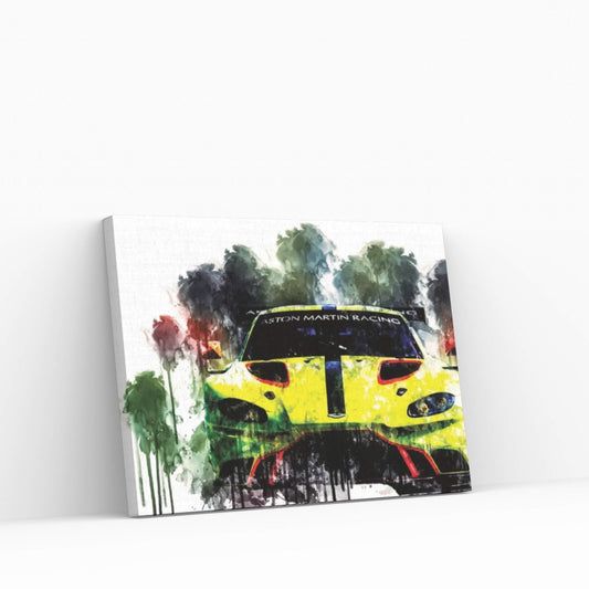 2018 Aston Martin Vantage GTE Canvas Wall Art - Y Canvas