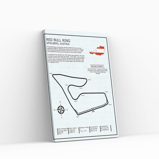 Red Bull Ring Austria Canvas Wall Art - Y Canvas