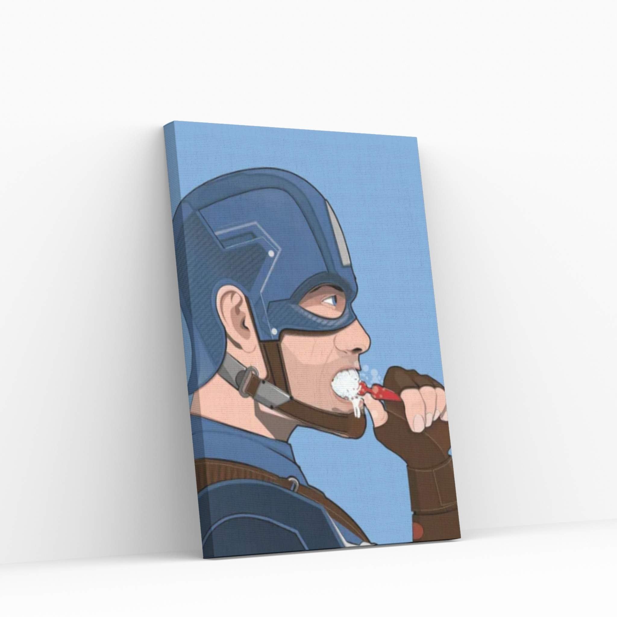 Cap Teeth Canvas Wall Art - Y Canvas