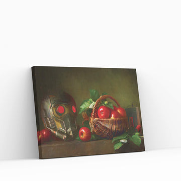 Starlord Helmet On Still Life Canvas Wall Art - Y Canvas