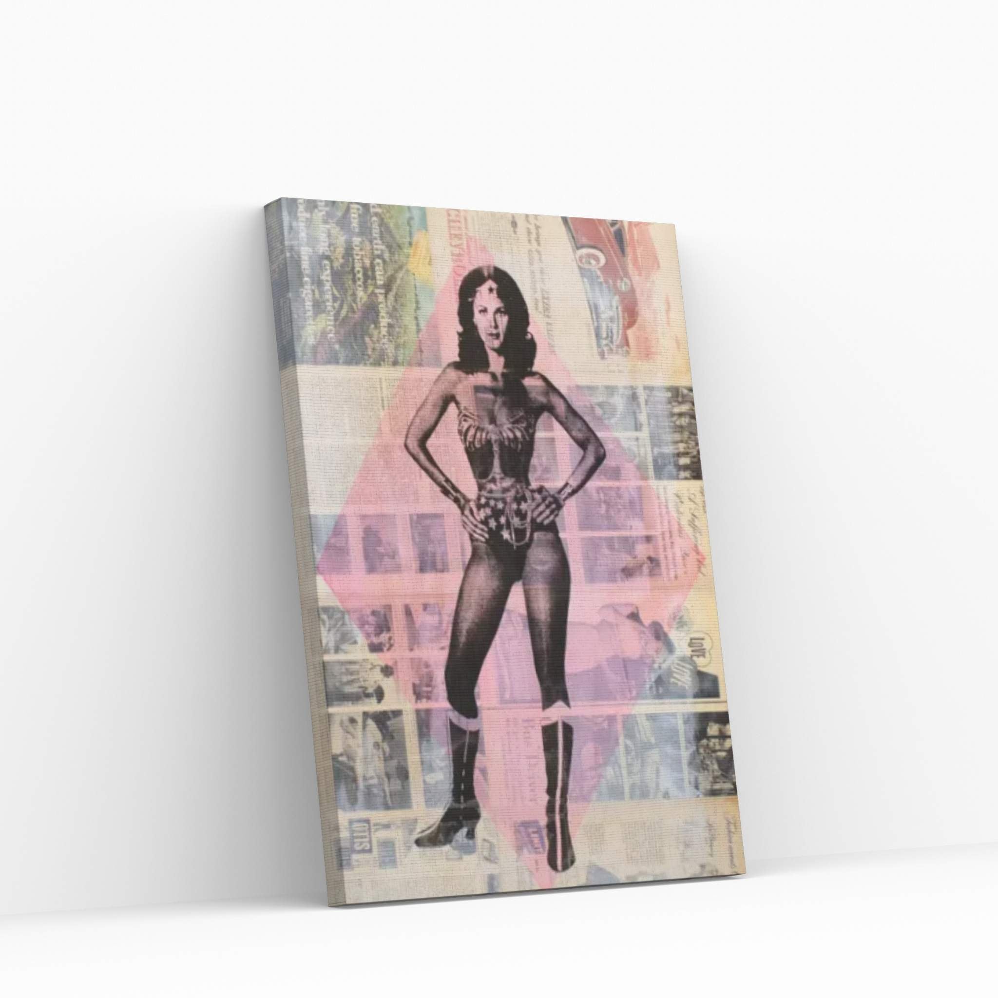 Wonder Woman, Lynda Carter Canvas Wall Art - Y Canvas