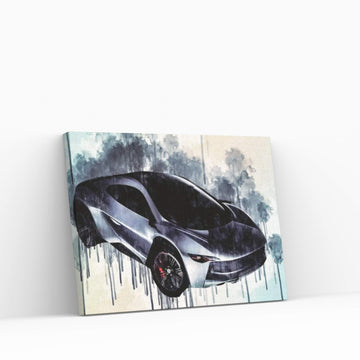 Eb110 Ramusa 2016 Bugatti Engine Hypercar Car Canvas Wall Art - Y Canvas