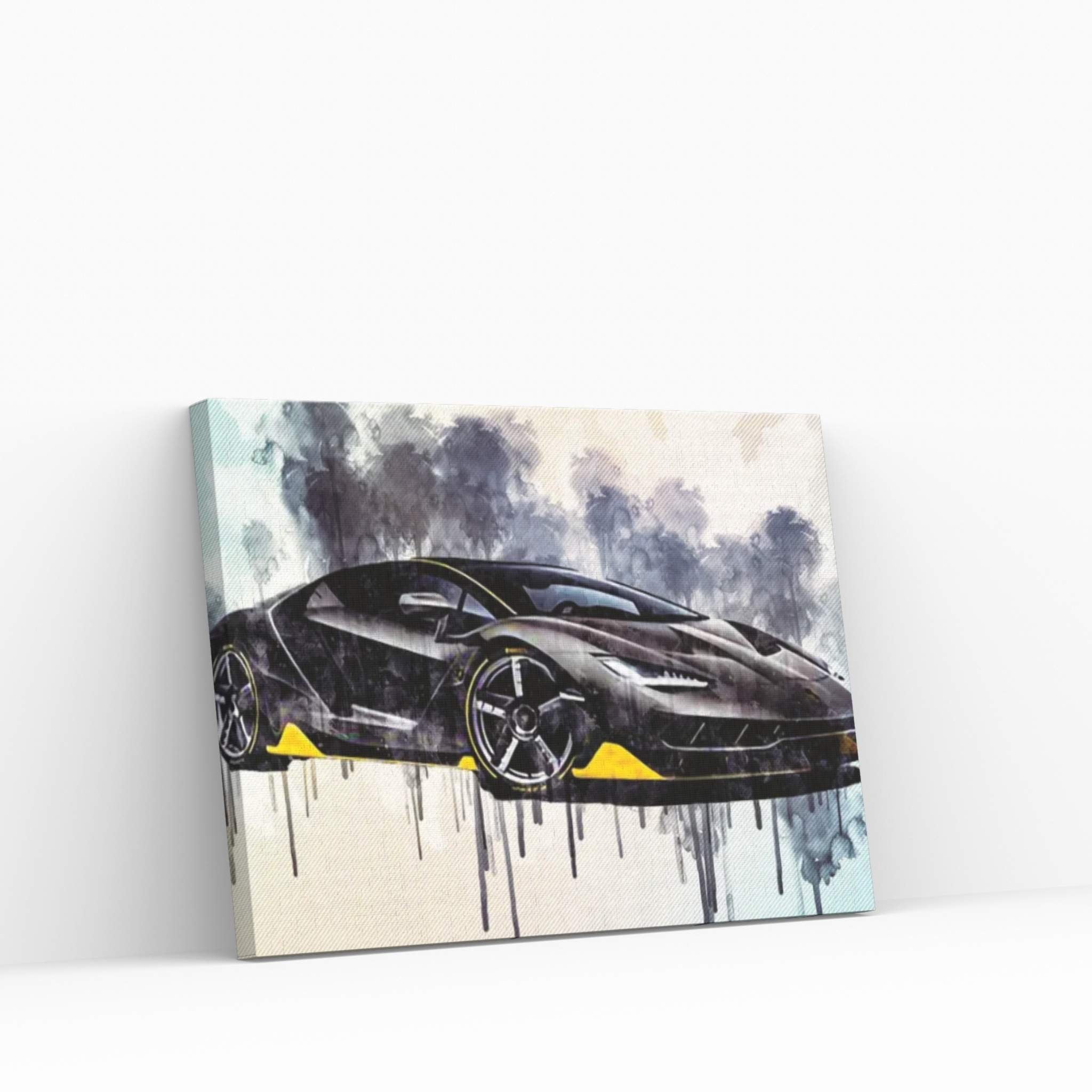 Carbon Hypercar Lamborghini Lamborghini Centenary 2017 Supercars Canvas Wall Art - Y Canvas