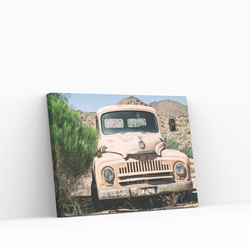 American West - Old Truck 66 Canvas Wall Art - Y Canvas