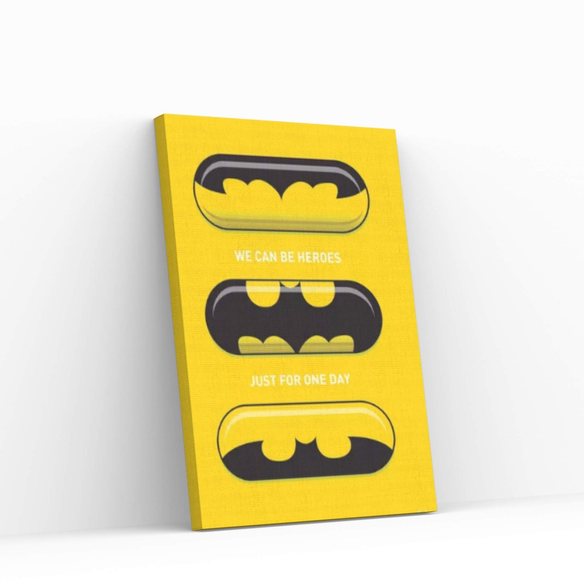 Superhero Pills Batman Canvas Wall Art - Y Canvas