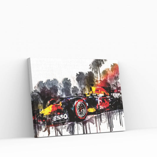 2017 Red Bull RB13 Formula Car Vehicle CCLXXII Canvas Wall Art - Y Canvas