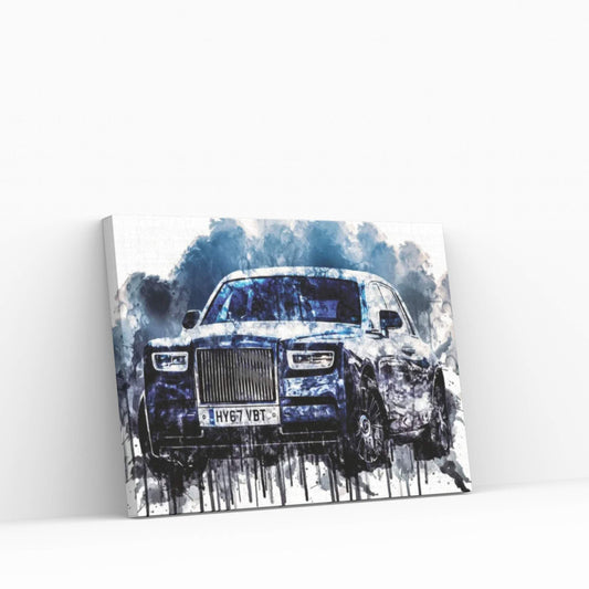 Car 2017 Rolls Royce Phantom Canvas Wall Art - Y Canvas