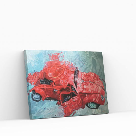 Red Cox Canvas Wall Art - Y Canvas