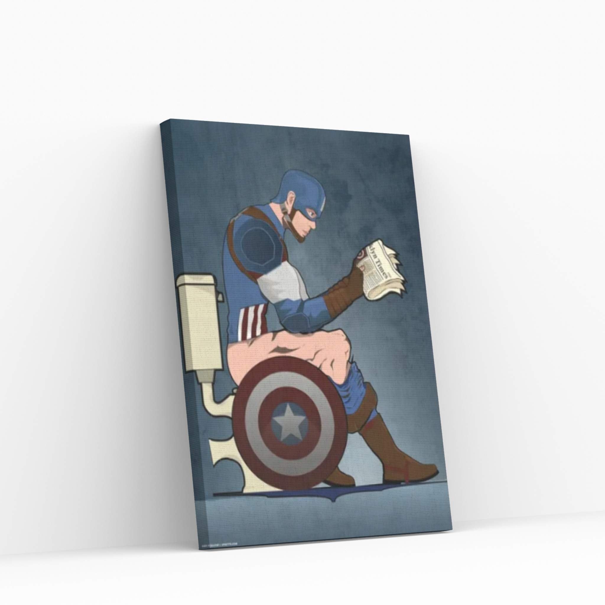 Captian America Canvas Wall Art - Y Canvas