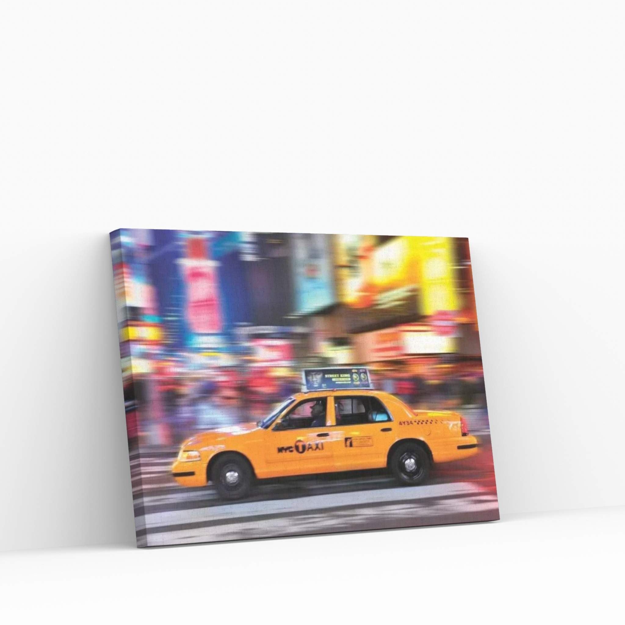 Times Square Yellow Cab II Canvas Wall Art - Y Canvas