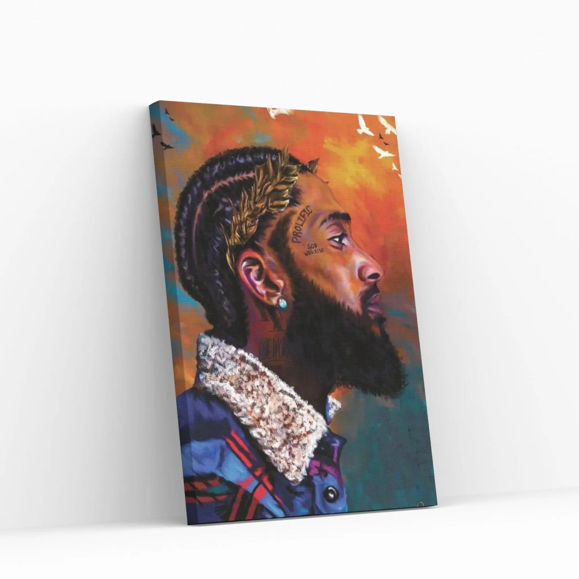 Nipsey Hussle Canvas Wall Art - Y Canvas