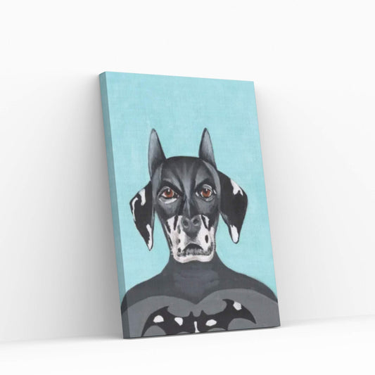 Dalmatian Batman Canvas Wall Art - Y Canvas