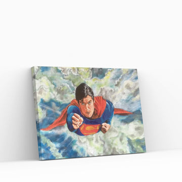 A Man Can Fly Canvas Wall Art - Y Canvas