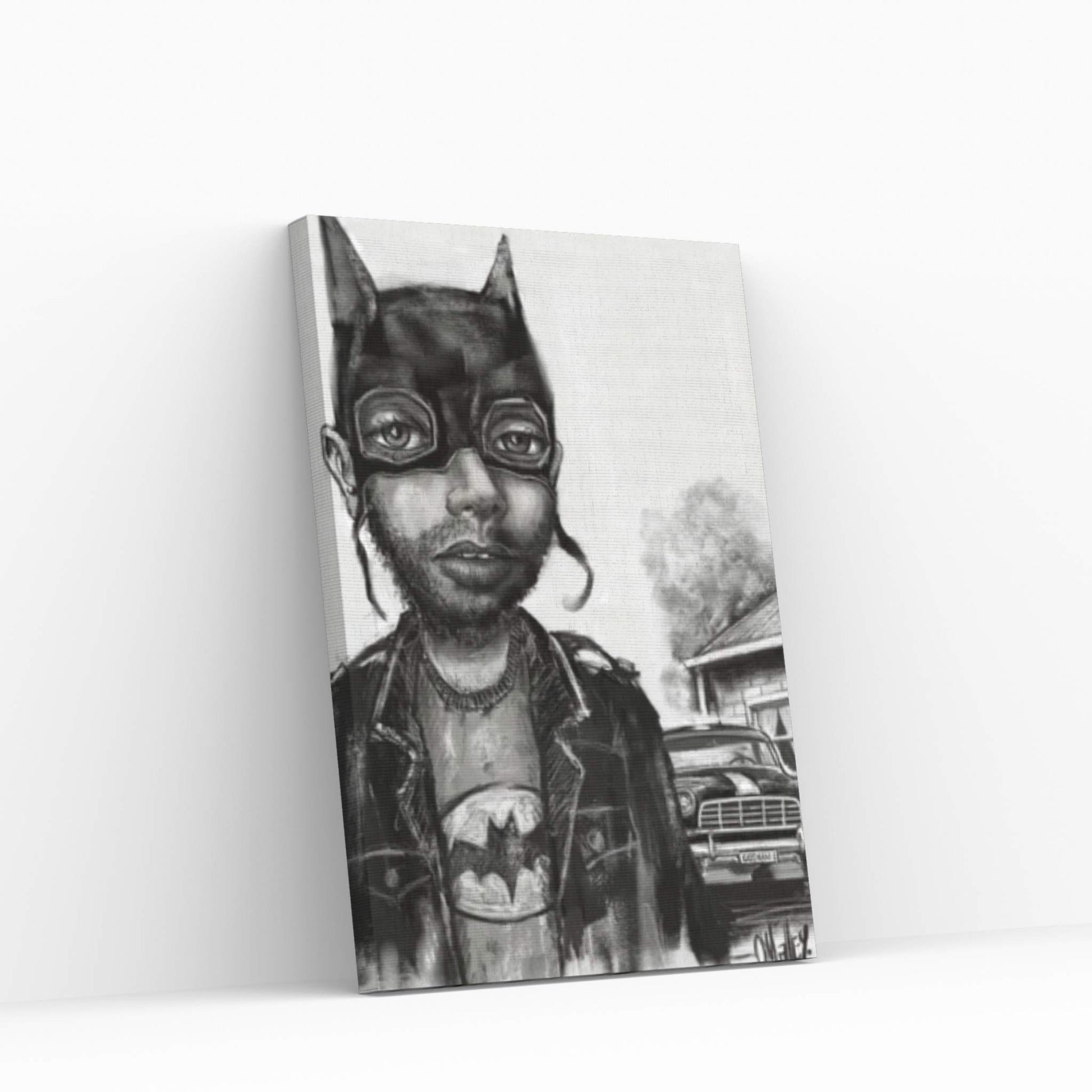 Bat Boy Canvas Wall Art - Y Canvas