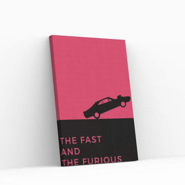 The Fast And The Furious Minimalist Poster Canvas Wall Art - Y Canvas