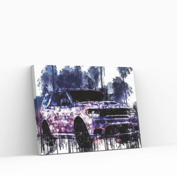 Car 2018 Dodge Durango SRT Canvas Wall Art - Y Canvas