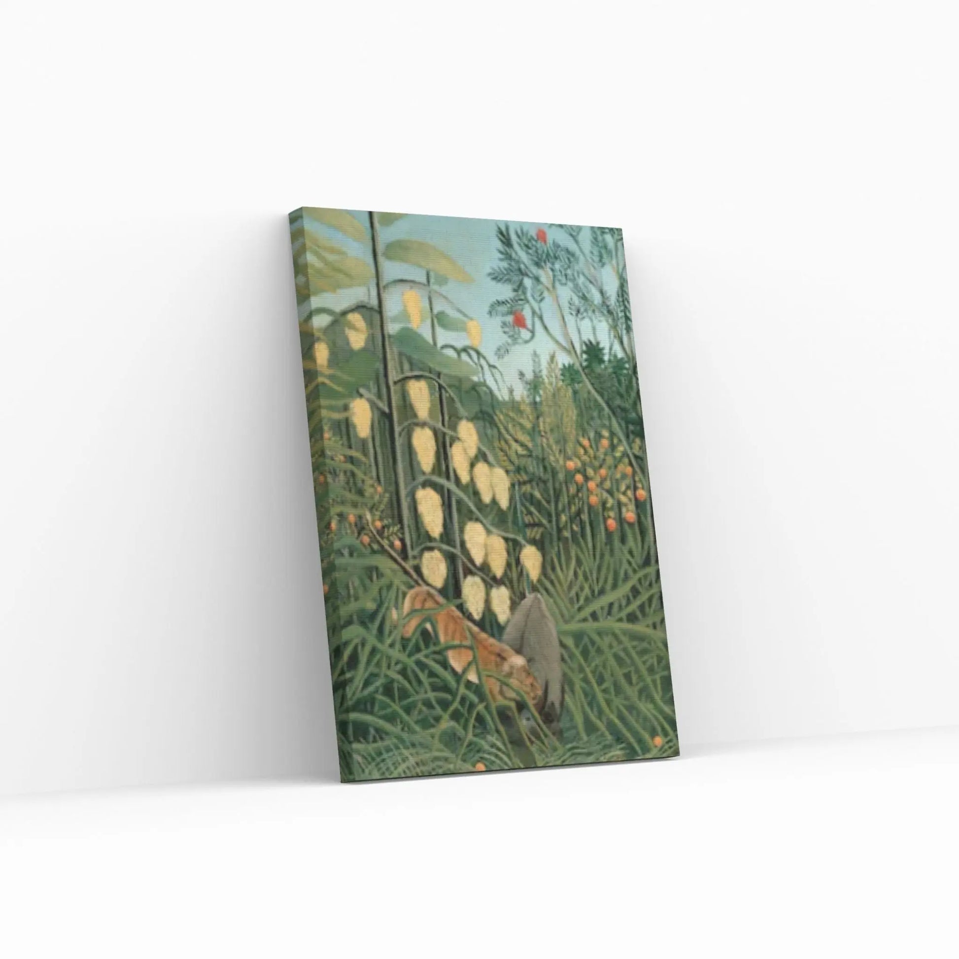 Henri Rousseau In a Tropical Forest Canvas Wall Art, Henri Rousseau print, Henri Rousseau poster Canvas - Y Canvas