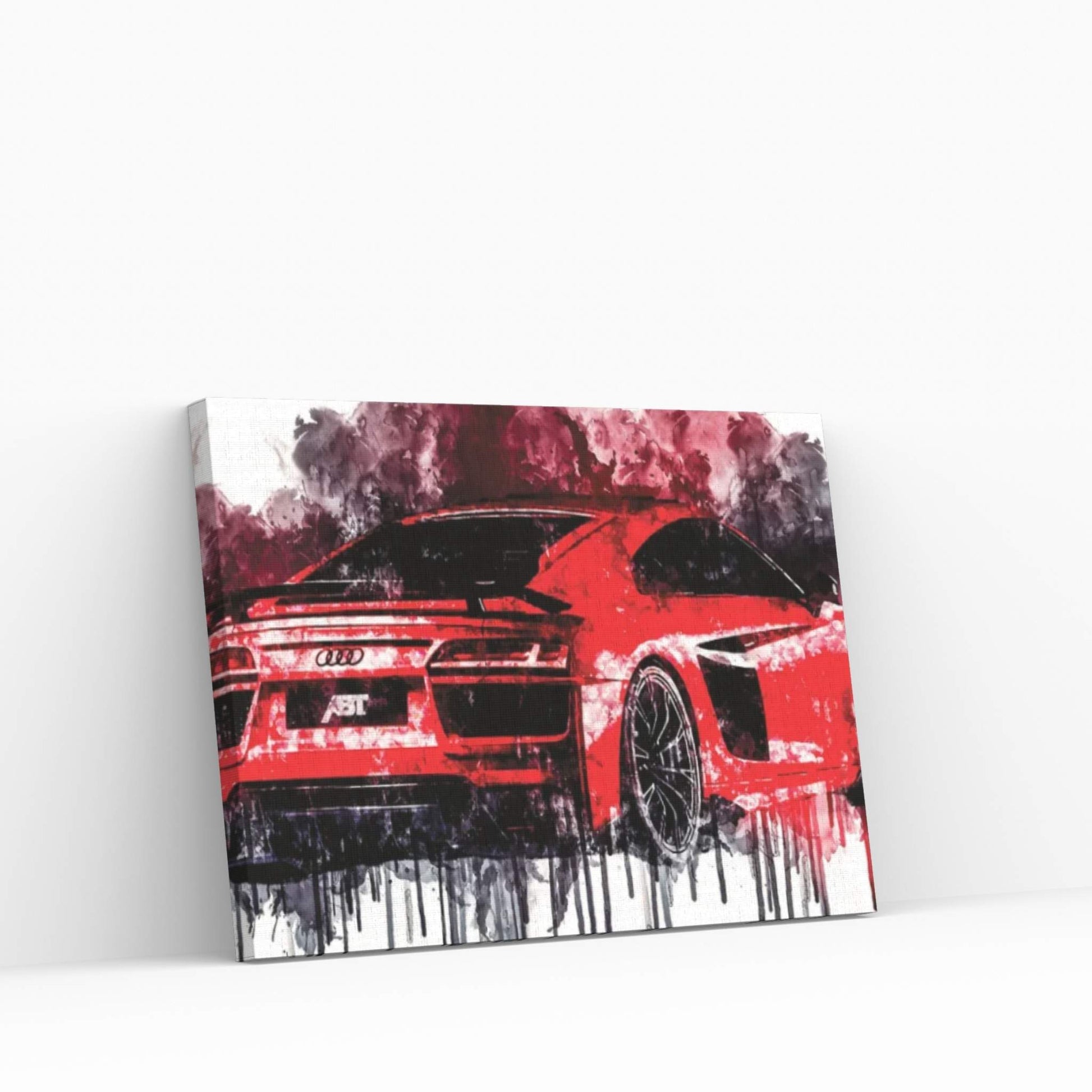 Car 2017 ABT Audi-R8 Canvas Wall Art - Y Canvas