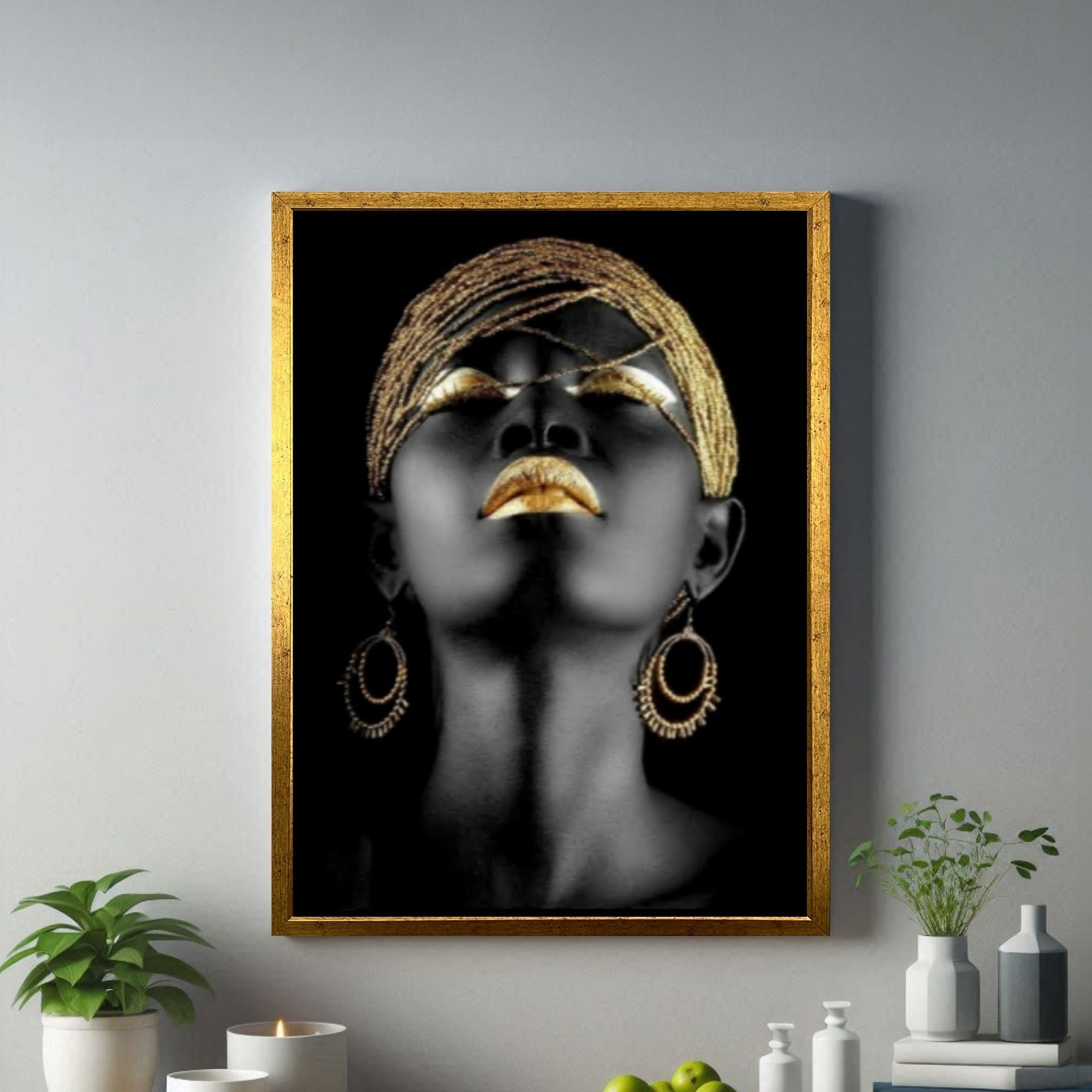 Black Woman Canvas Wall Art