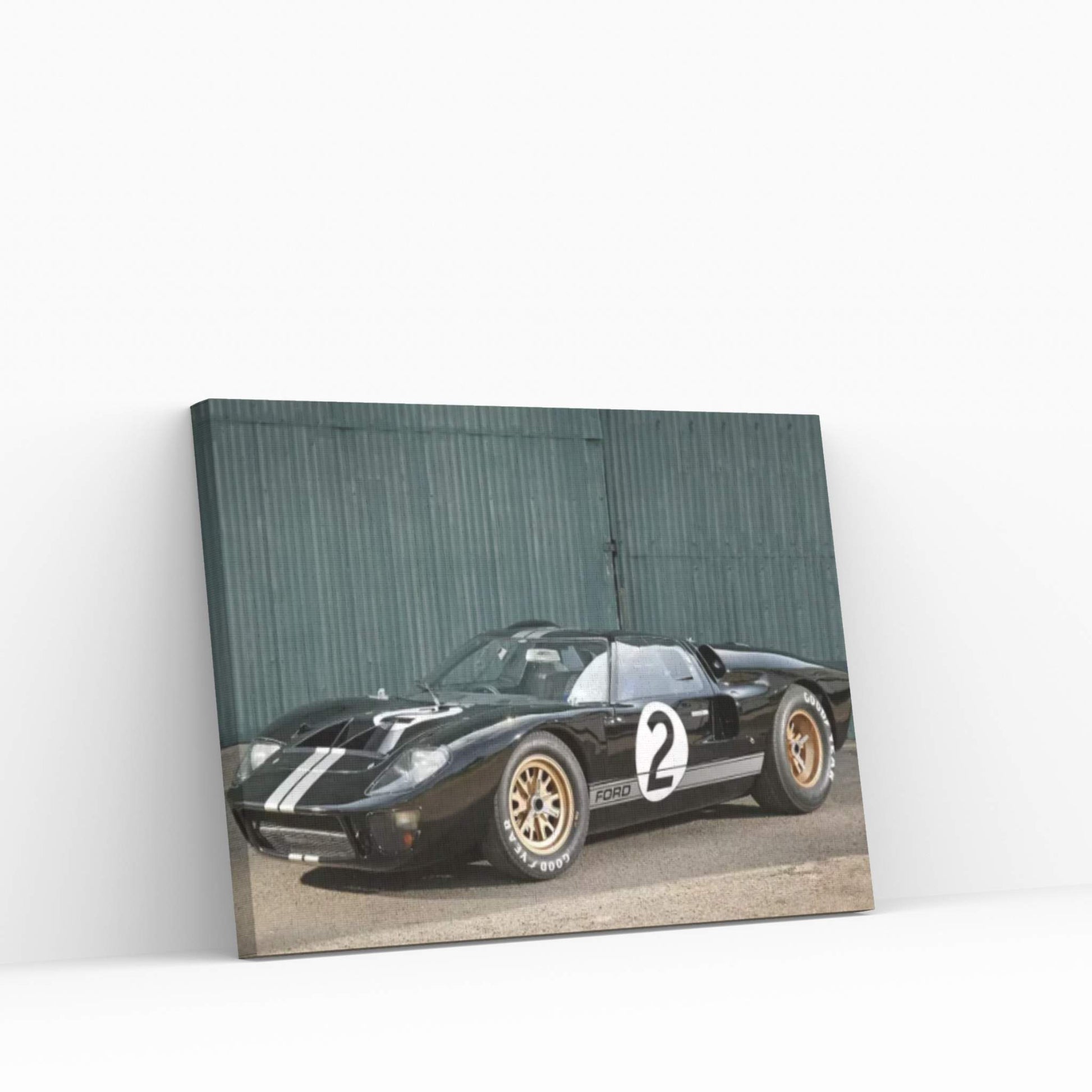 Ford Gt40 Le Mans Race Car, 1966 Canvas Wall Art - Y Canvas