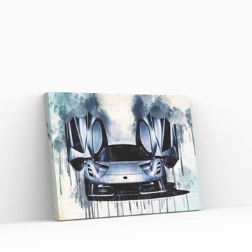 2020 Lotus Evija Electric Hypercar Exterior Front View Canvas Wall Art - Y Canvas