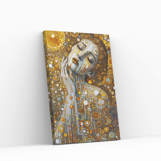 The Golden Tears Gustav Klimt Modern Abstract Reproduction Canvas Wall Art - Y Canvas