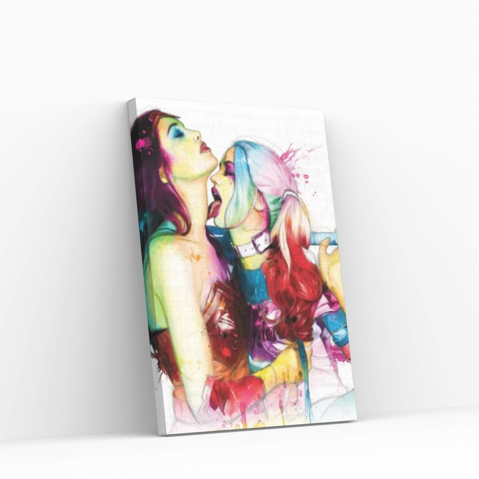 Wonder Woman Harley Quinn Canvas Wall Art - Y Canvas