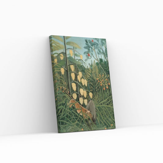 Henri Rousseau In a Tropical Forest Canvas Wall Art, Henri Rousseau print, Henri Rousseau poster Canvas - Y Canvas