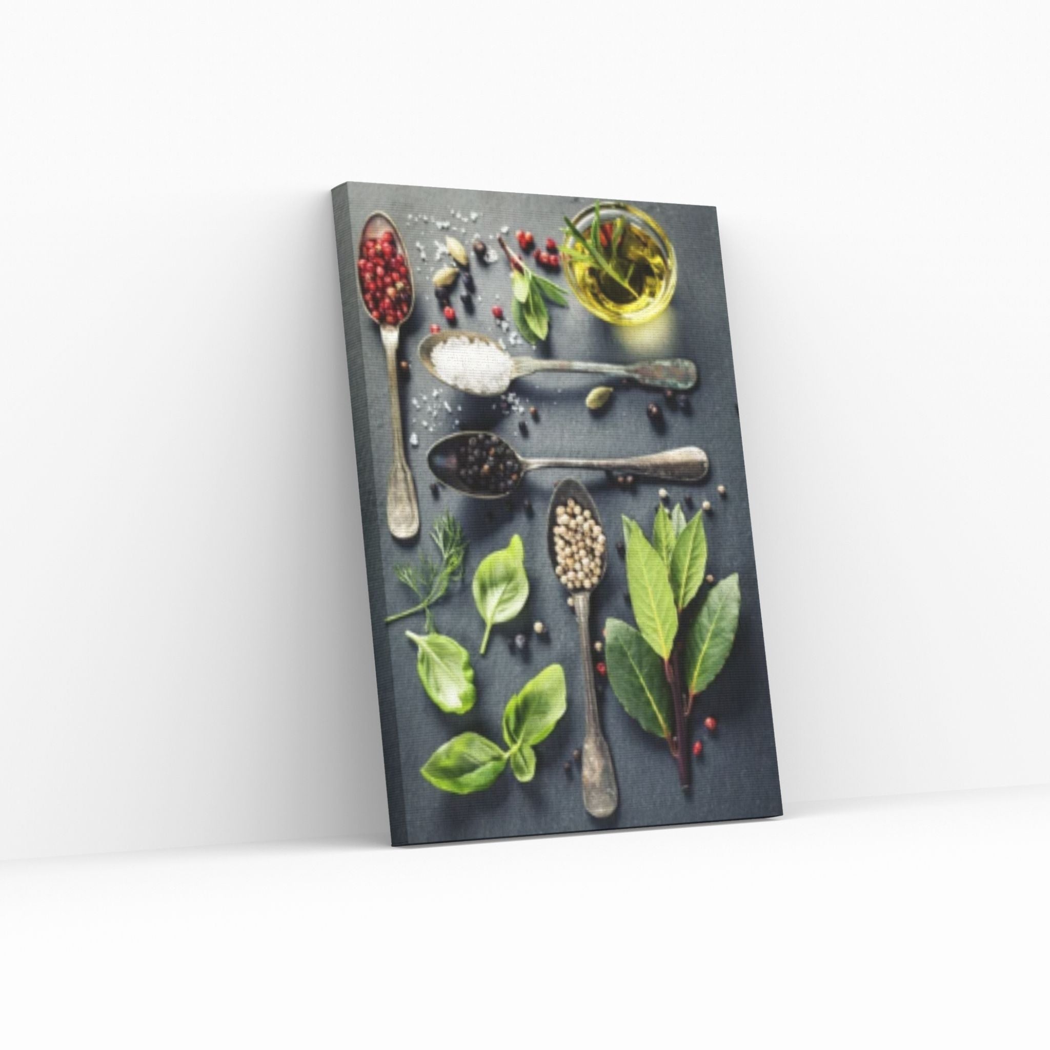 Large Wall Art, Herbs And Spices, Contemporary Canvas Print - Y Canvas