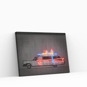 Ghost Car Canvas Wall Art - Y Canvas