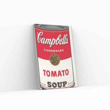 Andy Warhol Tomato Soup Pop Art Canvas Wall Art Poster, Campbell Soup Poster, Warhol Tomato Soup Canvas Print - Y Canvas