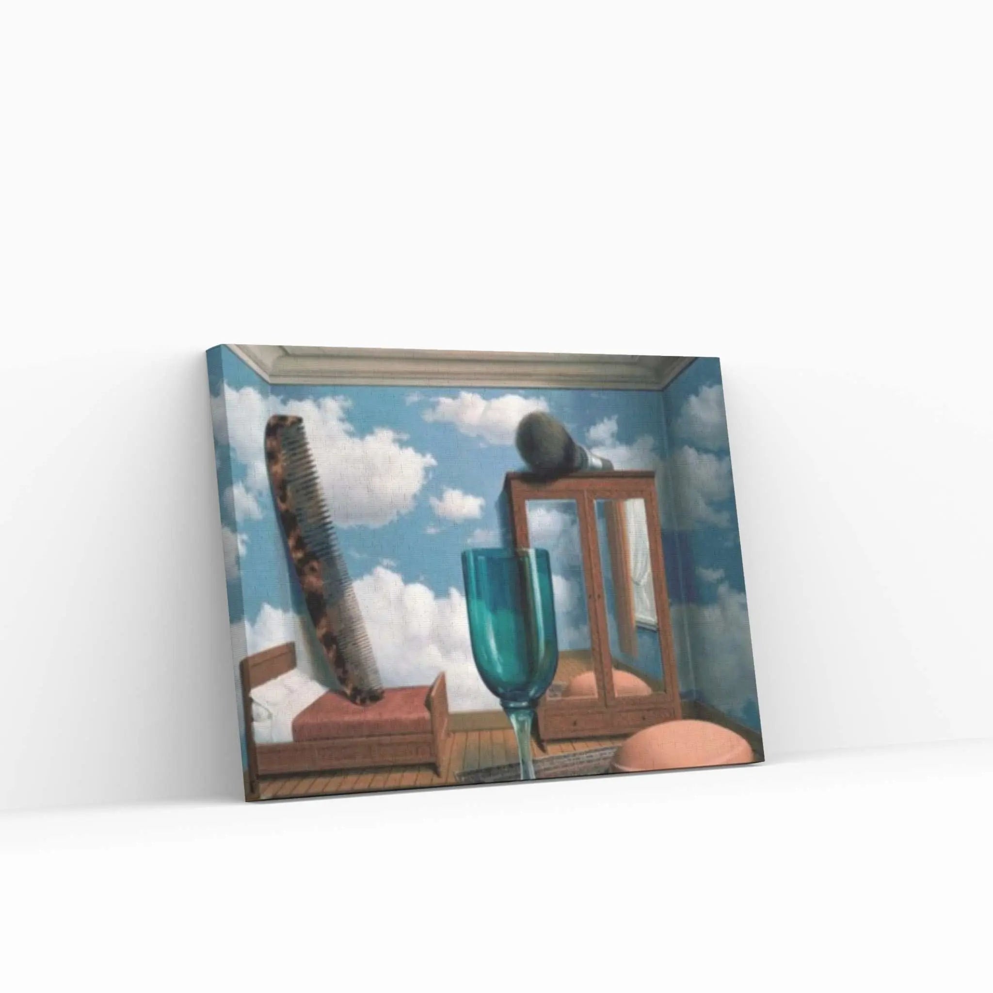 Rene Magritte Personal Values Canvas Wall Art Poster, Rene Magritte Exhibition Print - Y Canvas