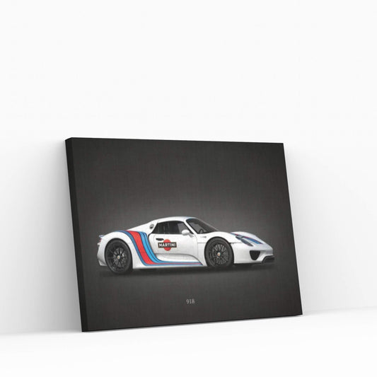 Porsche 918 Martini Canvas Wall Art - Y Canvas