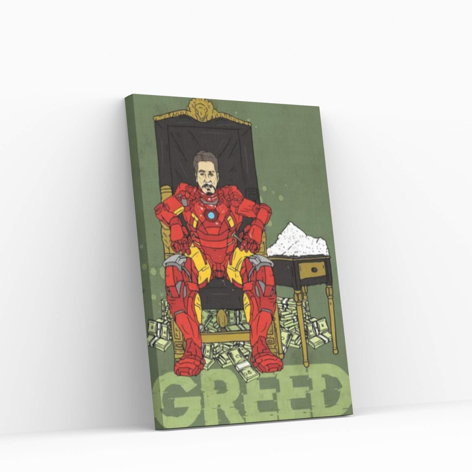 Greed Canvas Wall Art - Y Canvas