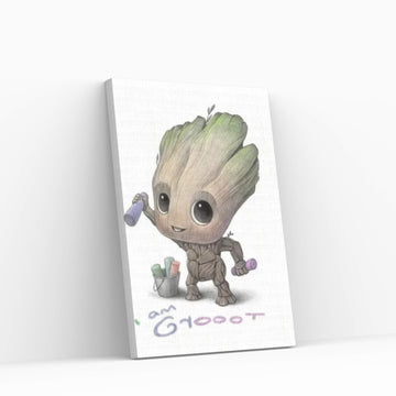 Baby Groot Canvas Wall Art - Y Canvas