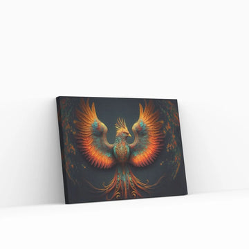 War Bird Mythological Red Bird Legendary Bird Canvas Wall Art - Y Canvas