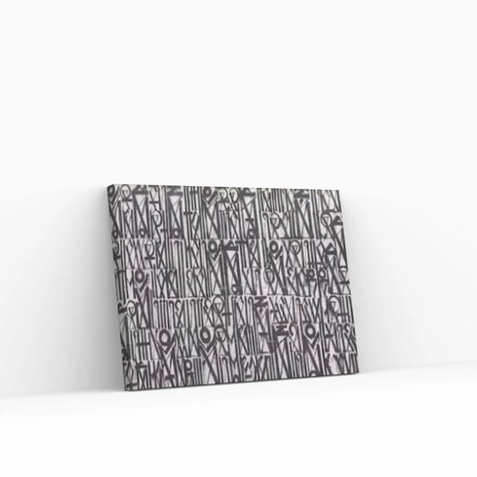 Abstract Retna Wall Art Graffiti American Black & White Reproduction Painting Wall Art - Y Canvas