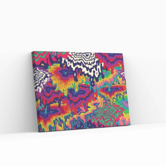 Colorful Artwork Canvas Wall Art, Trippy Tapestries Art Wall Decor, Psychedelic Tapestry Wall Decor - Y Canvas