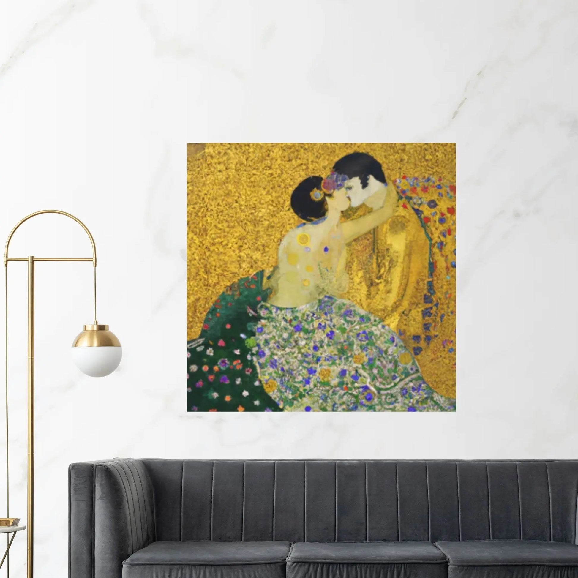 The Kiss Canvas Wall Art - Gustav Klimt, Austrian Symbolist Painter, Fine Art, Classic Art - Y Canvas