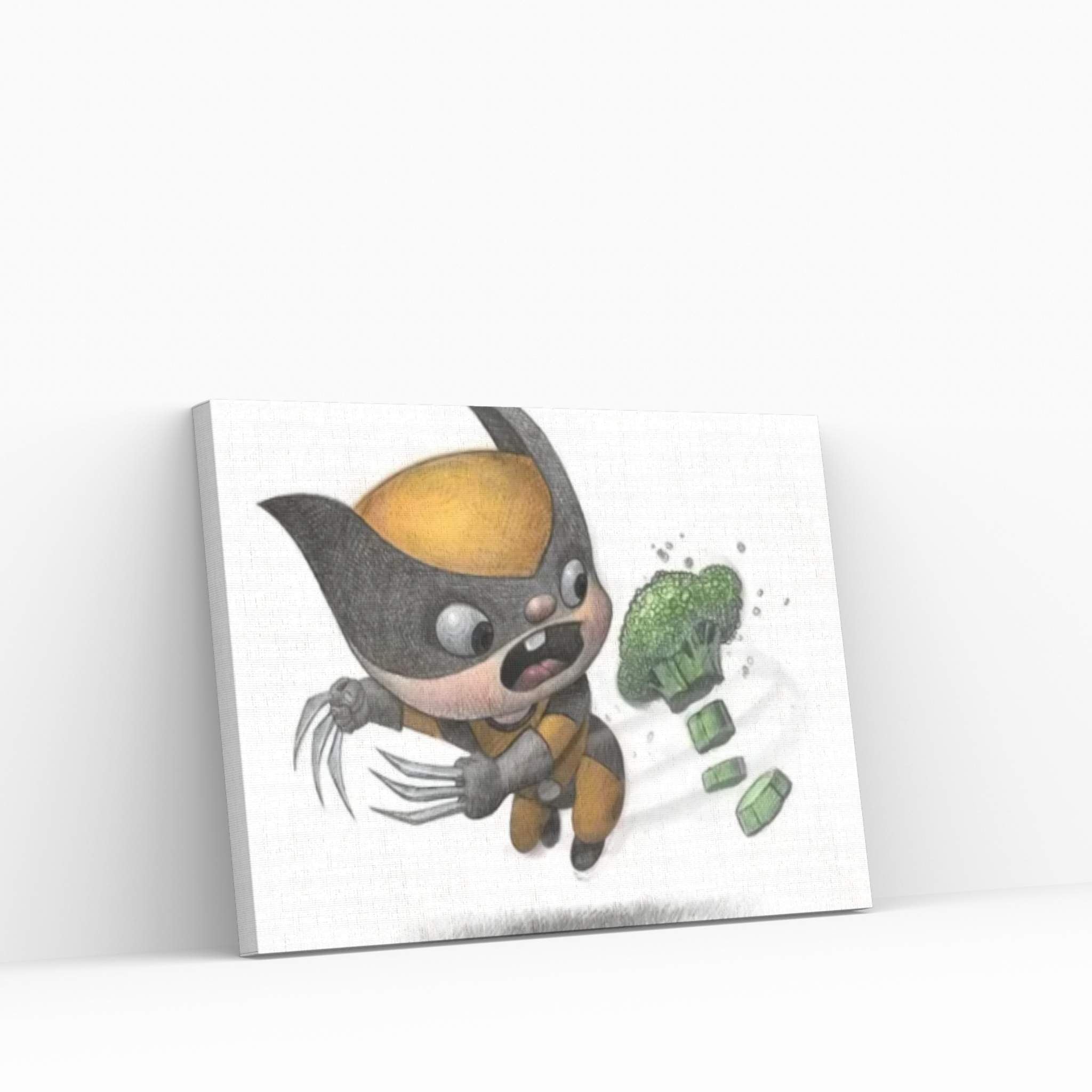 Baby Wolverine Canvas Wall Art - Y Canvas