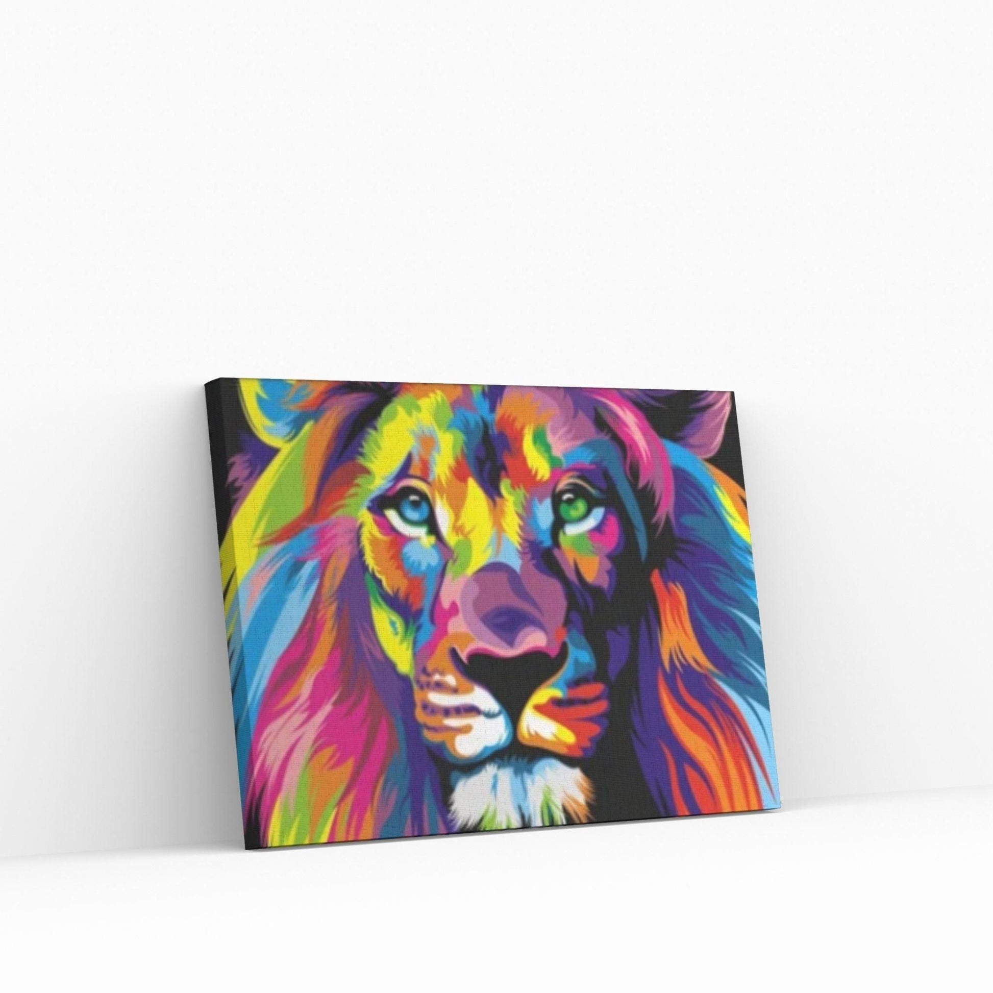 Lion Canvas Wall Art, Canvas Watercolor Home Decoration, Abstract Lion Painting Living Room Lion Art - Y Canvas