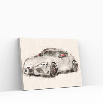 Toyota Supra-GR V II Canvas Wall Art - Y Canvas