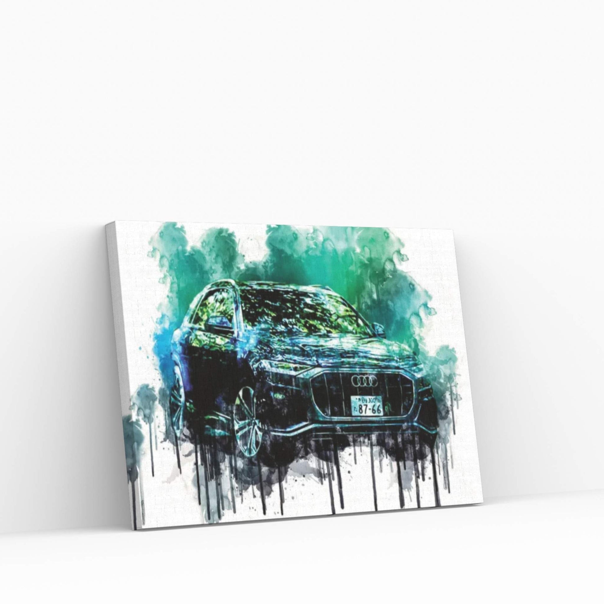 Audi Q8 55 TFSI Quattro S Line 2019 Canvas Wall Art - Y Canvas