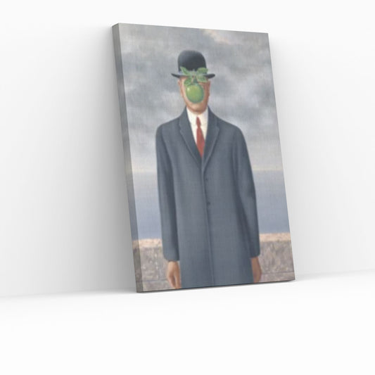 Large René Magritte The Son of Man 1964, Reproduction Home Decor, Rene Magritte Canvas, The Son of a Man Canvas - Y Canvas