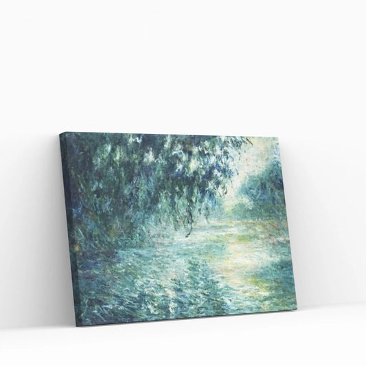 Morning on the Seine, near Giverny Canvas Wall Art - Y Canvas