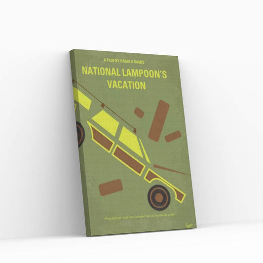 National Lampoon's Vacation Minimal Movie Poster Canvas Wall Art - Y Canvas