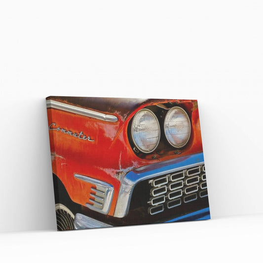 Vintage Commuter Headlight Canvas Wall Art - Y Canvas