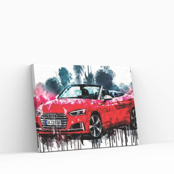 2017 Audi S5 Cabriolet Canvas Wall Art - Y Canvas