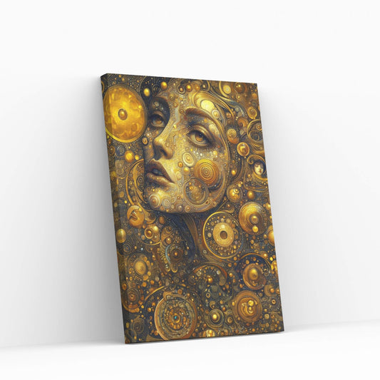 The Golden Tears Gustav Klimt Modern Abstract Reproduction Canvas Wall Art - Y Canvas